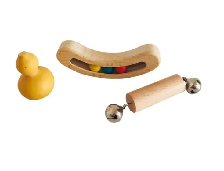 כלי נגינה מונטסורים לתינוקות מעץ