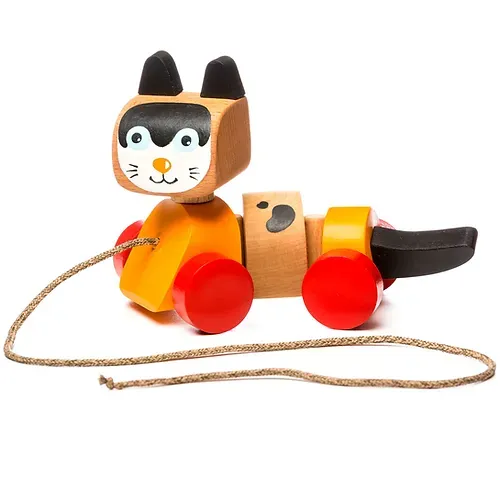 צעצוע גרירה ודחיפה חתול